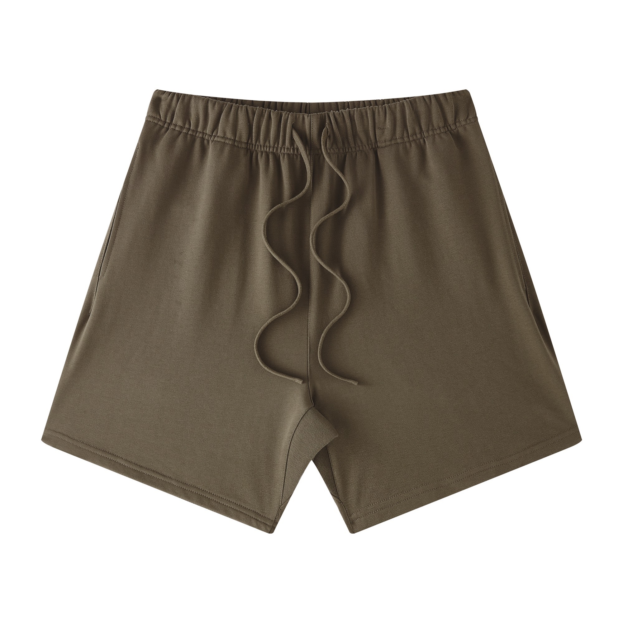 Streetwear Unisex Basic Earth Tone Loose Fit Shorts - Print On Demand | HugePOD-9