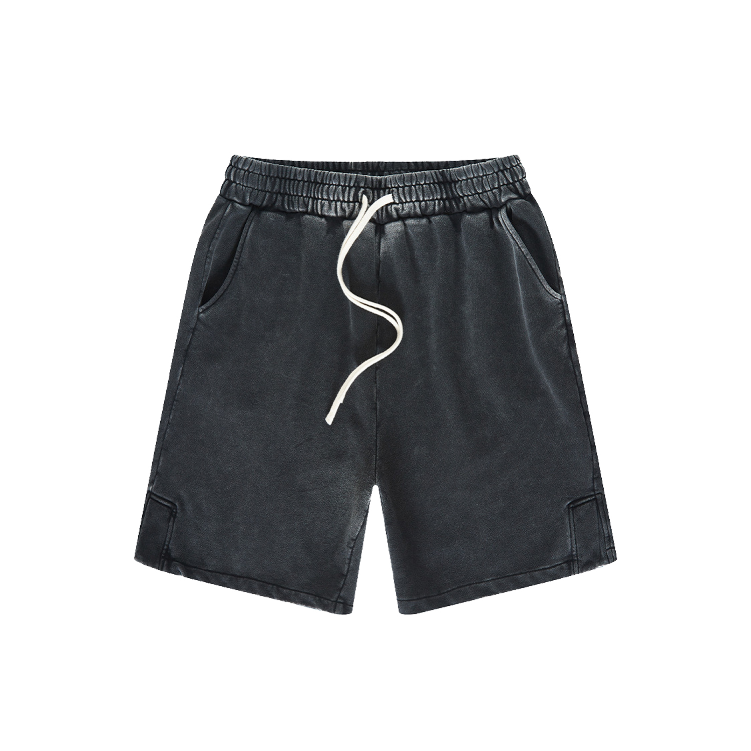 Streetwear Kids Heavyweight Vintage Washed 100% Cotton Shorts - Print On Demand | HugePOD-13