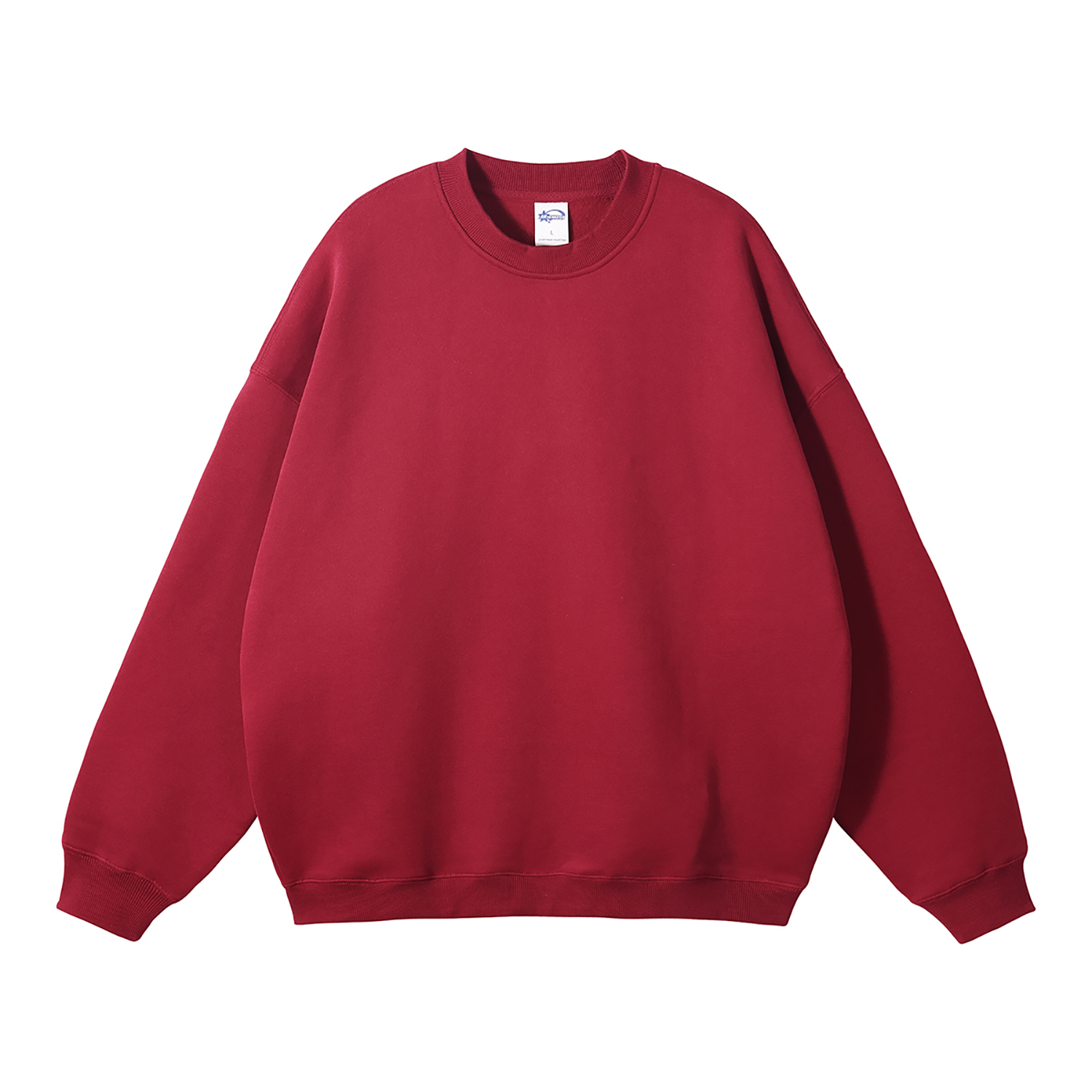 Streetwear Solid Color Fleece Pullover - Print On Demand-27