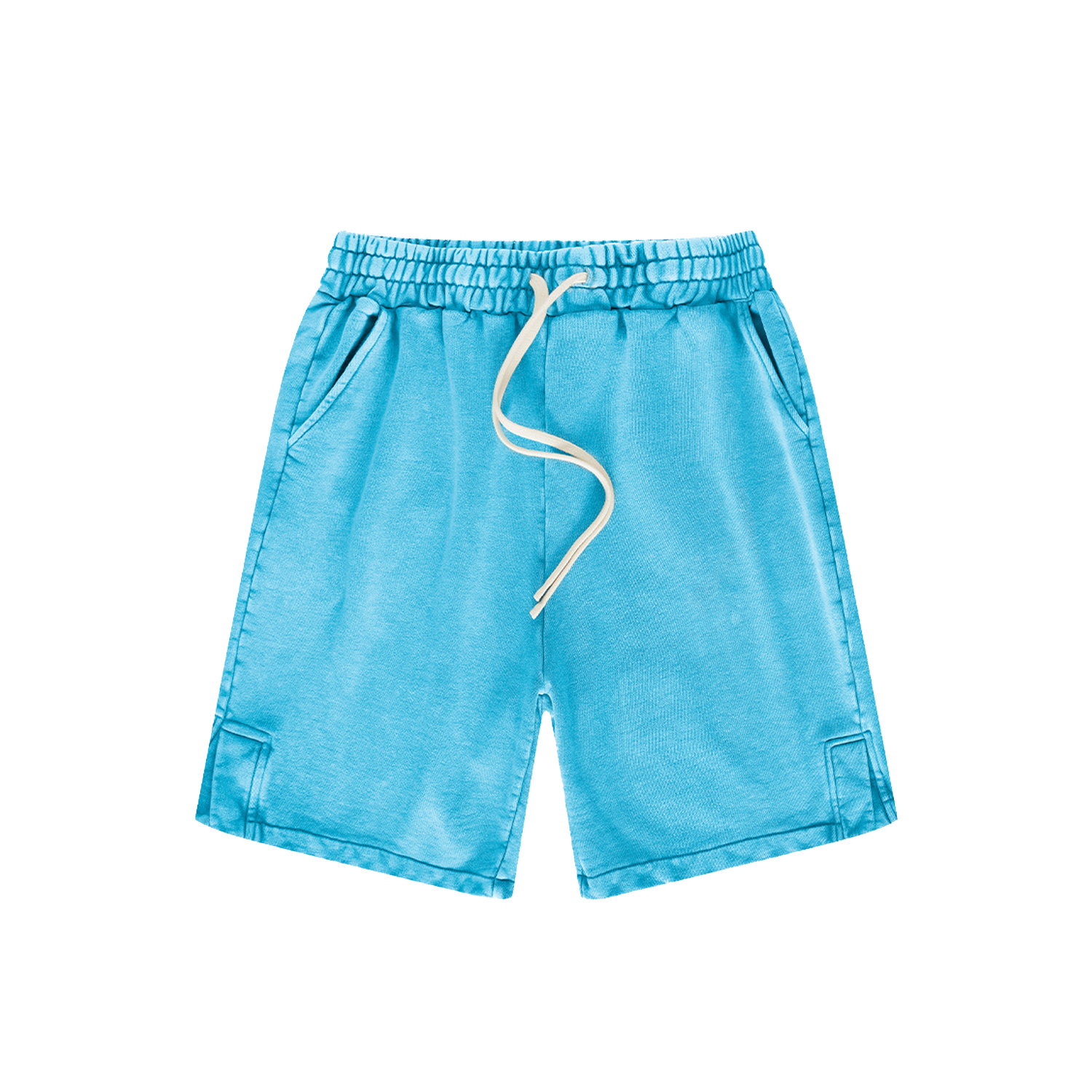 Streetwear Kids Heavyweight Vintage Washed 100% Cotton Shorts - Print On Demand | HugePOD-8