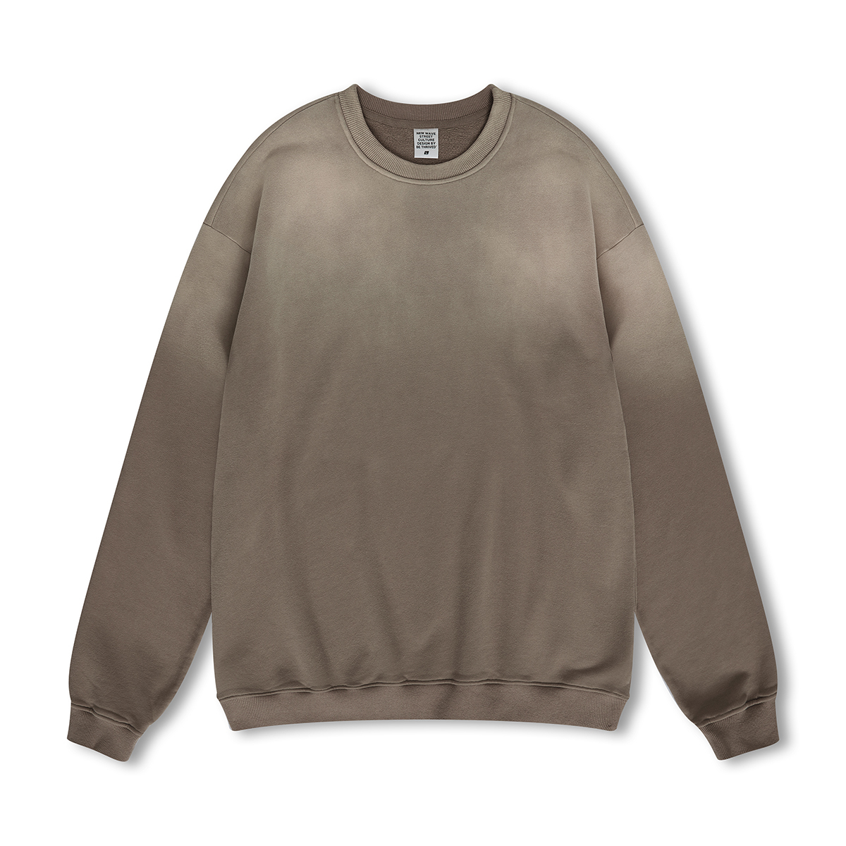 Custom Streetwear Unisex Ombre Washed Effect Sweatshirt - Print On Demand | HugePOD-3