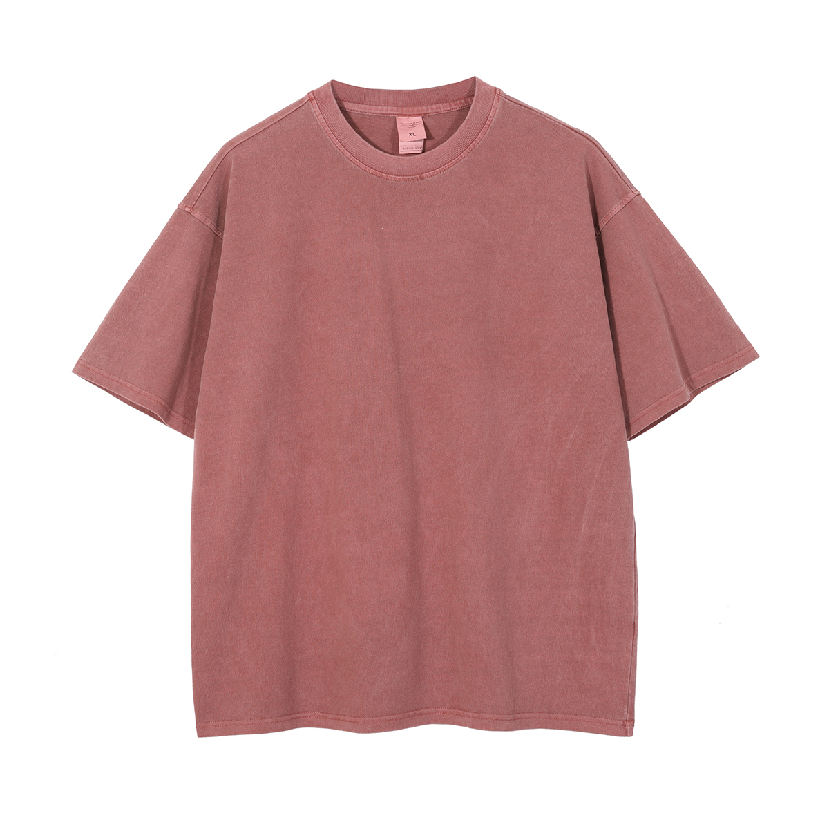Streetwear Unisex Drop Shoulder Stone Wash T-Shirt - Print on Demand | HugePOD-15