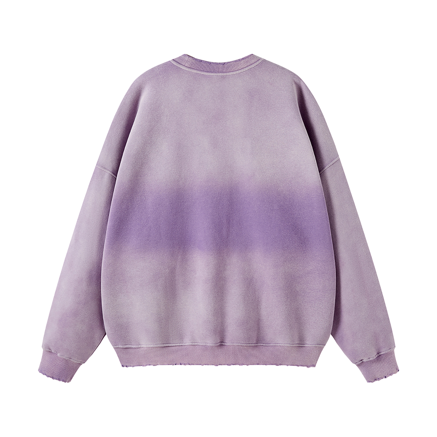 Streetwear Colored Gradient Washed Effect Pullover - Print On Demand-23