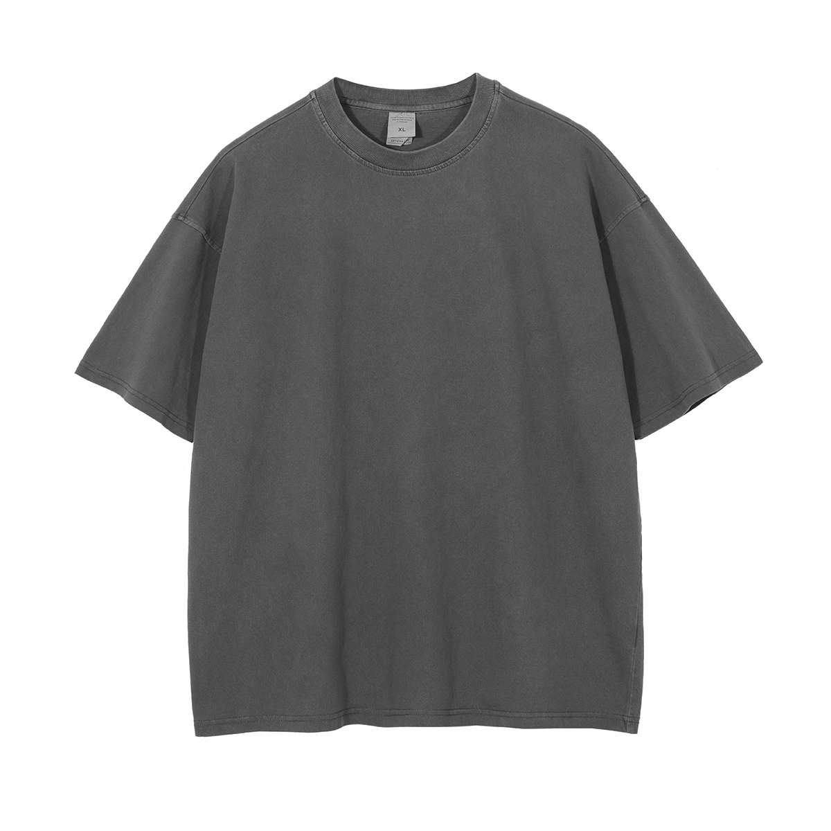 Streetwear Unisex Drop Shoulder Stone Wash T-Shirt - Print on Demand | HugePOD-17