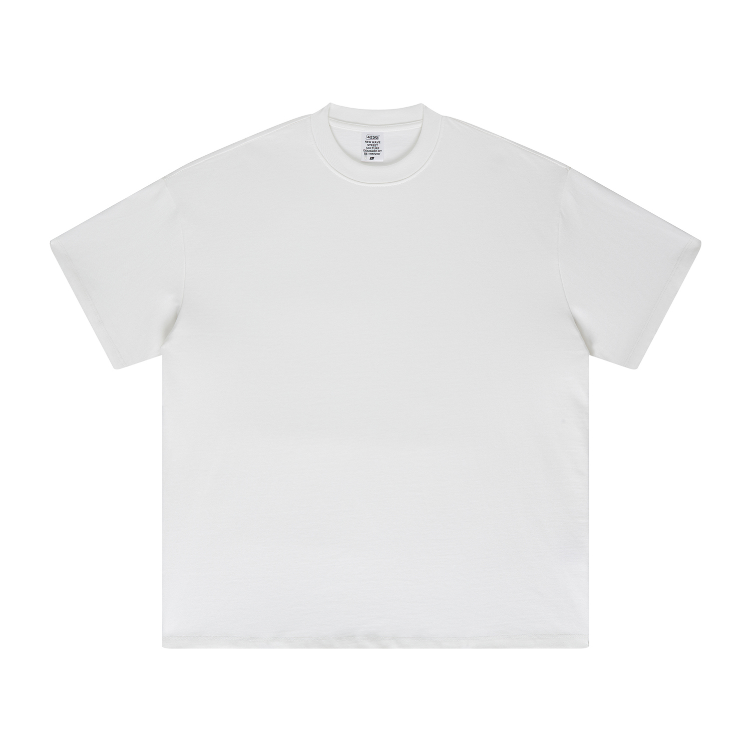 Streetwear Unisex 425g Heavyweight Solid Color Drop-shoulder Loose T Shirt | HugePOD-10