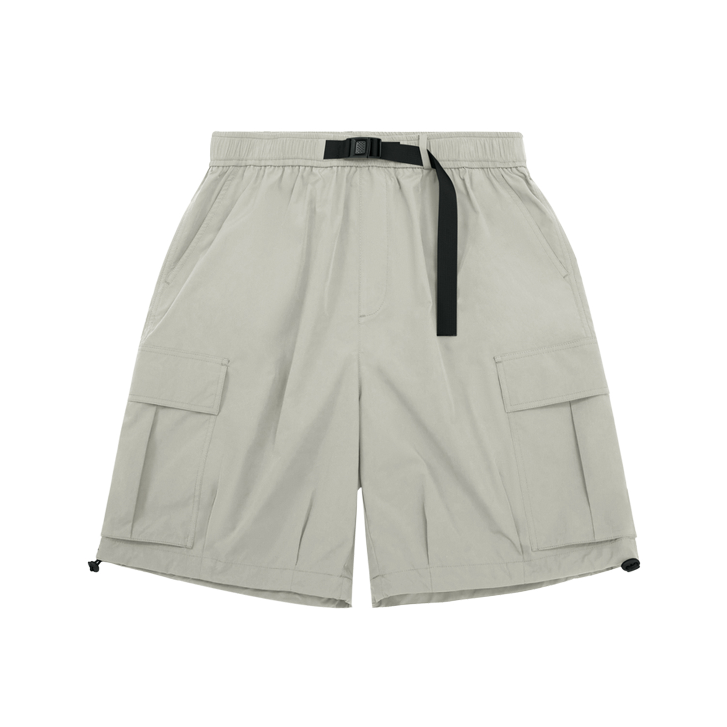 Streetwear Unisex Solid Color Loose-Fit Cargo Shorts - Print On Demand | HugePOD-7