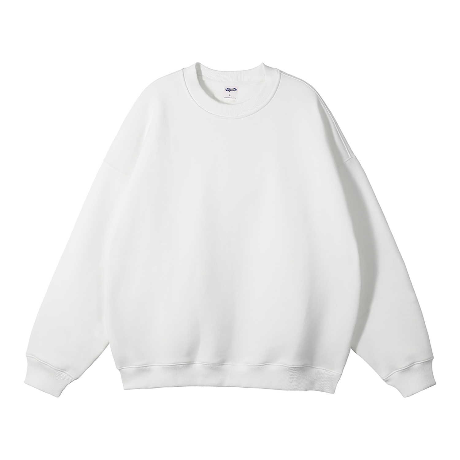 Streetwear Solid Color Fleece Pullover - Print On Demand-17