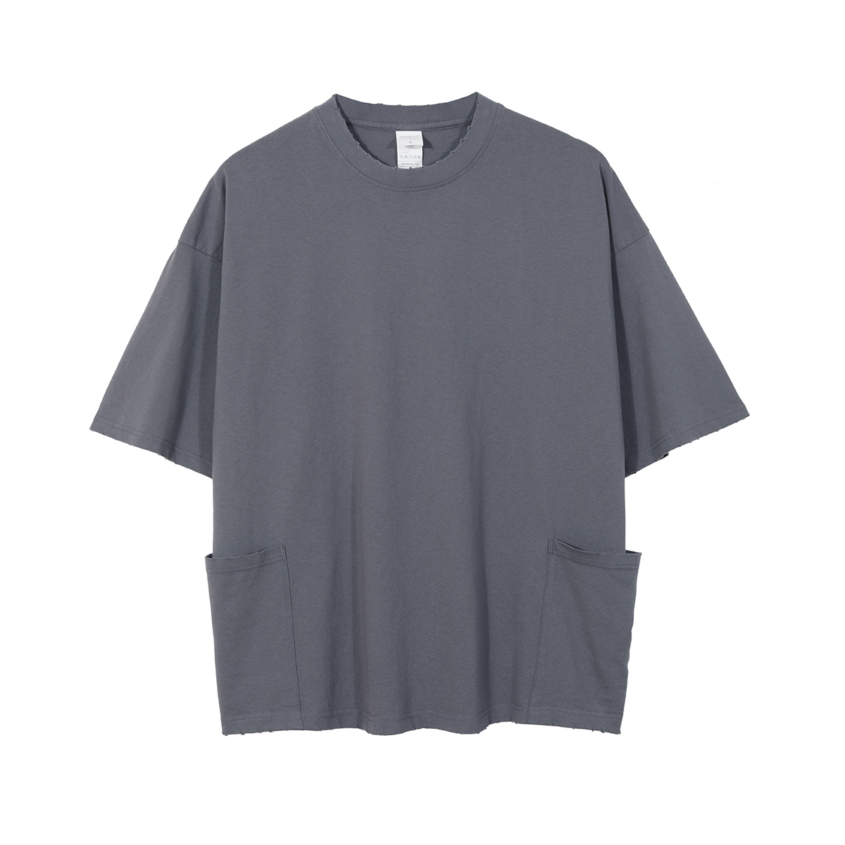 Streetwear Unisex Side Pockets T-shirt - Print On Demand | HugePOD-8