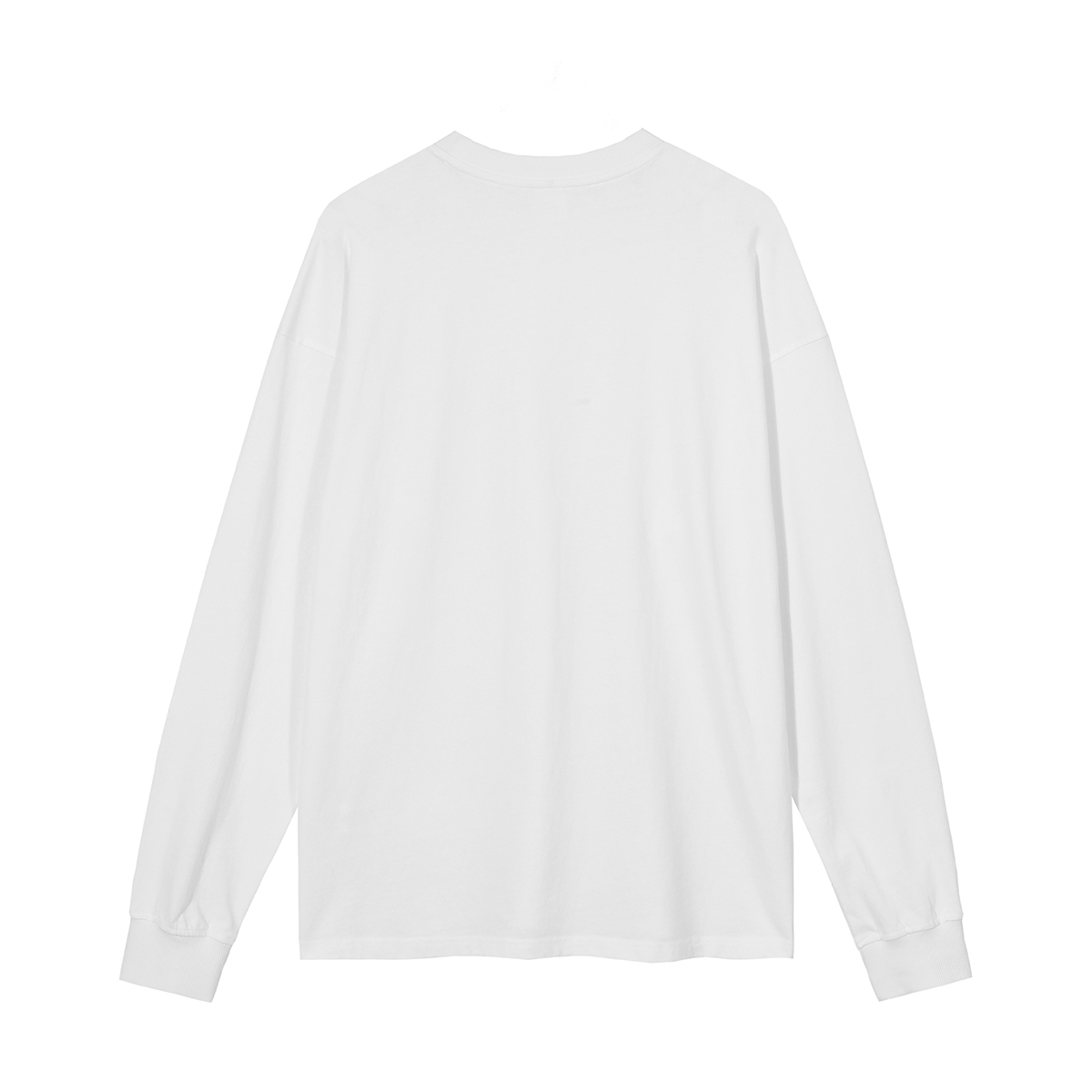 Streetwear Unisex Drop Shoulder Stone Wash Long Sleeve Tee - Print On Demand | HugePOD-7