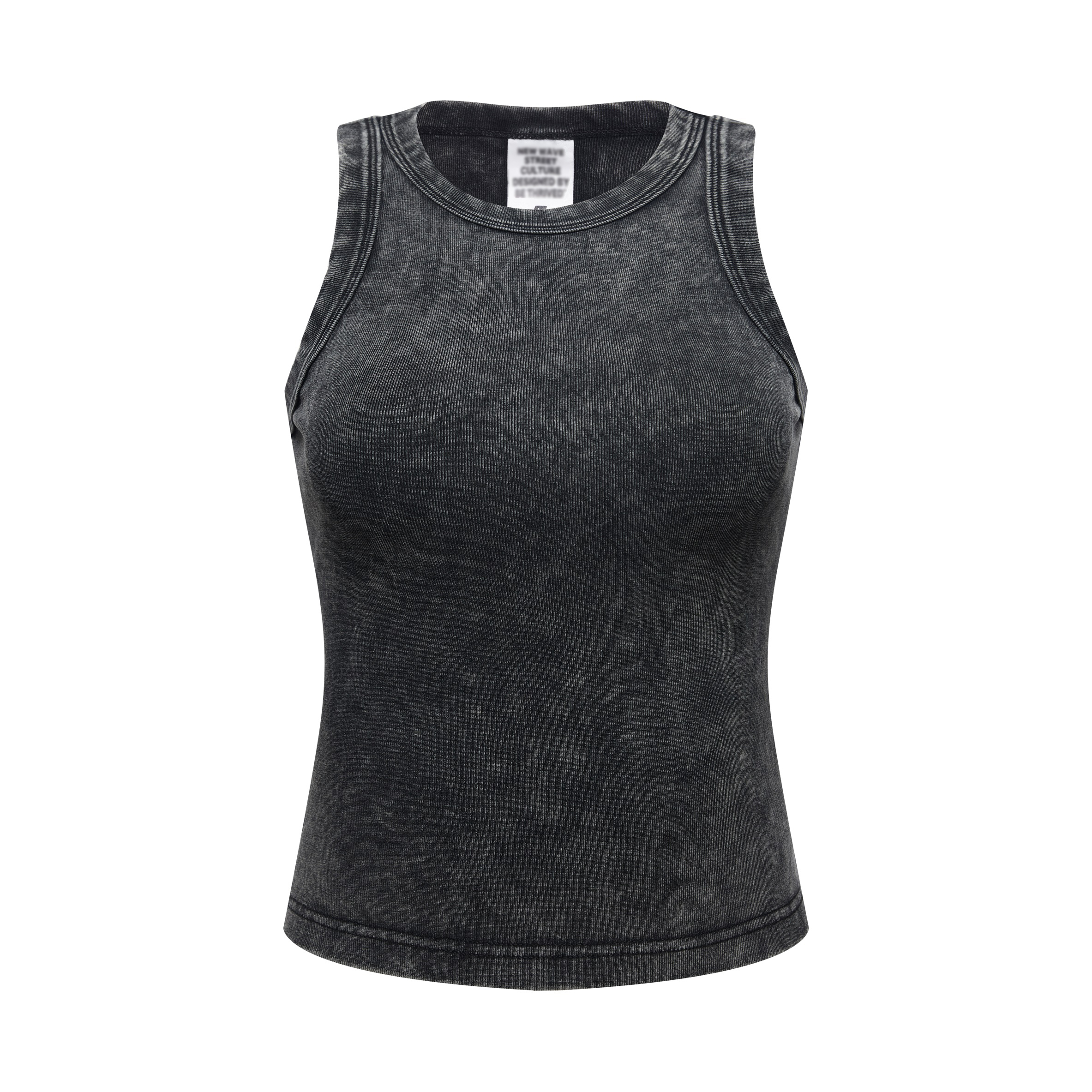 Streetwear Fried Snowflakes Heavyweight Washed Hip-hop Jazz  Women's Vest - Print On Demand | HugePOD-3
