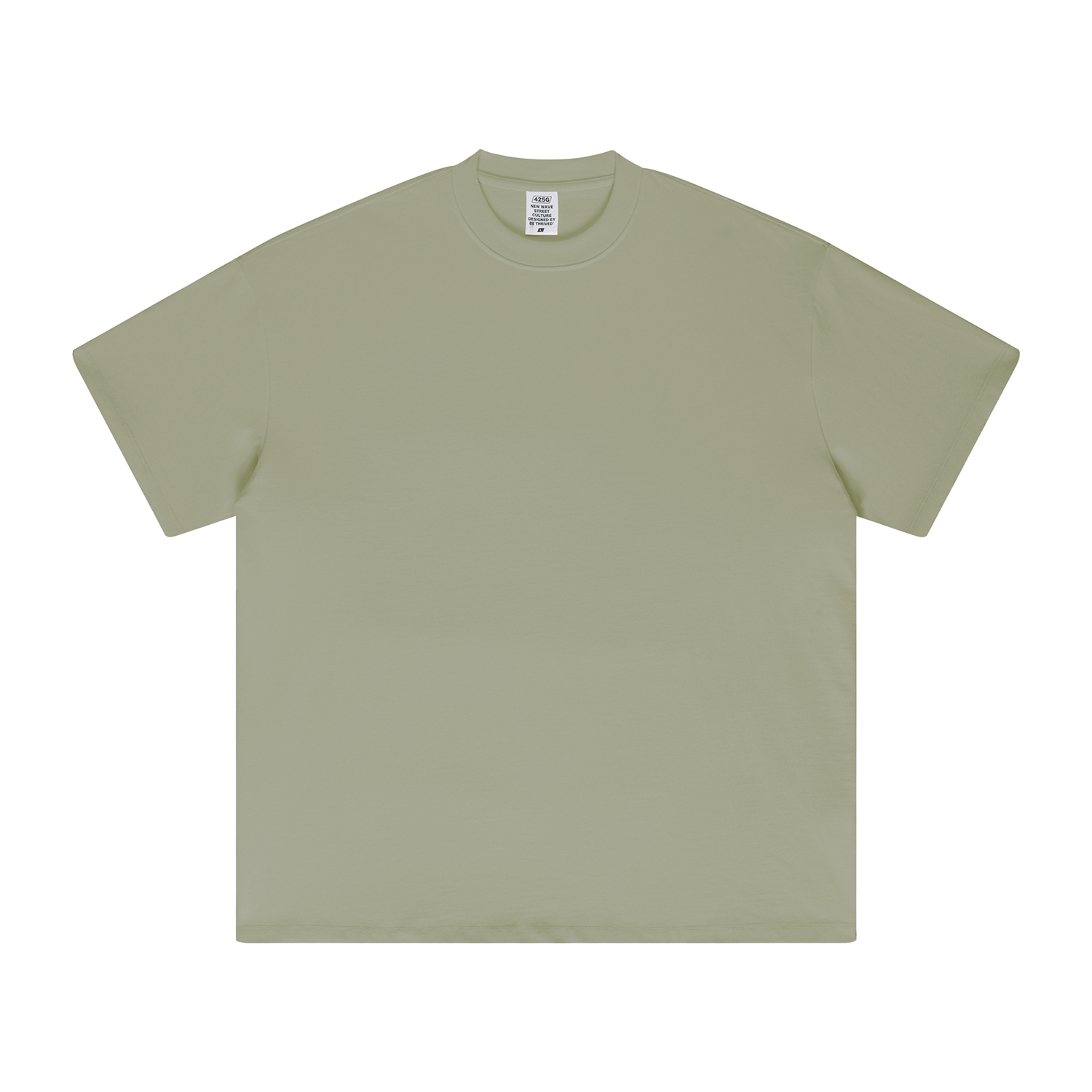 Streetwear Unisex 425g Heavyweight Solid Color Drop-shoulder Loose T Shirt | HugePOD-18