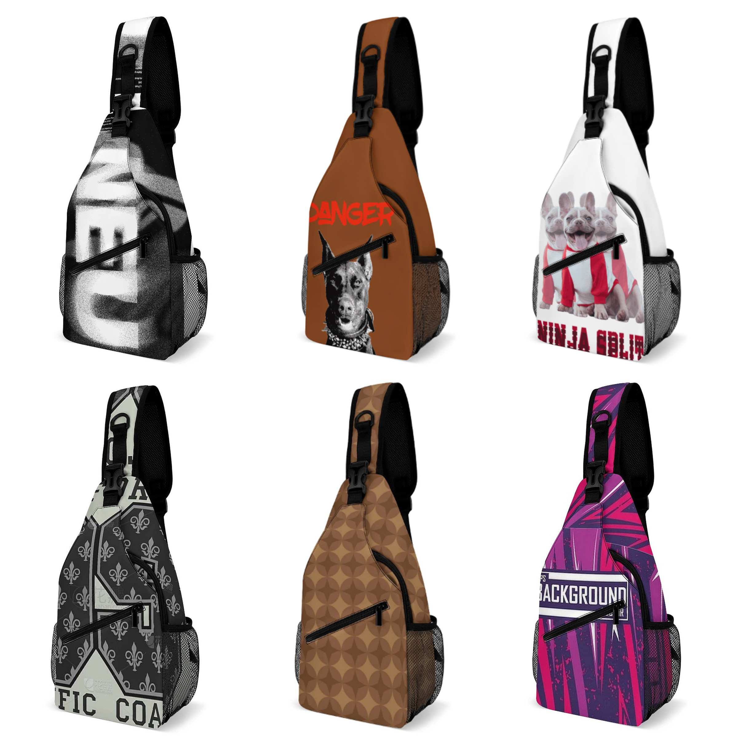 Streetwear All-Over Print Chest Bag - Print On Demand-6