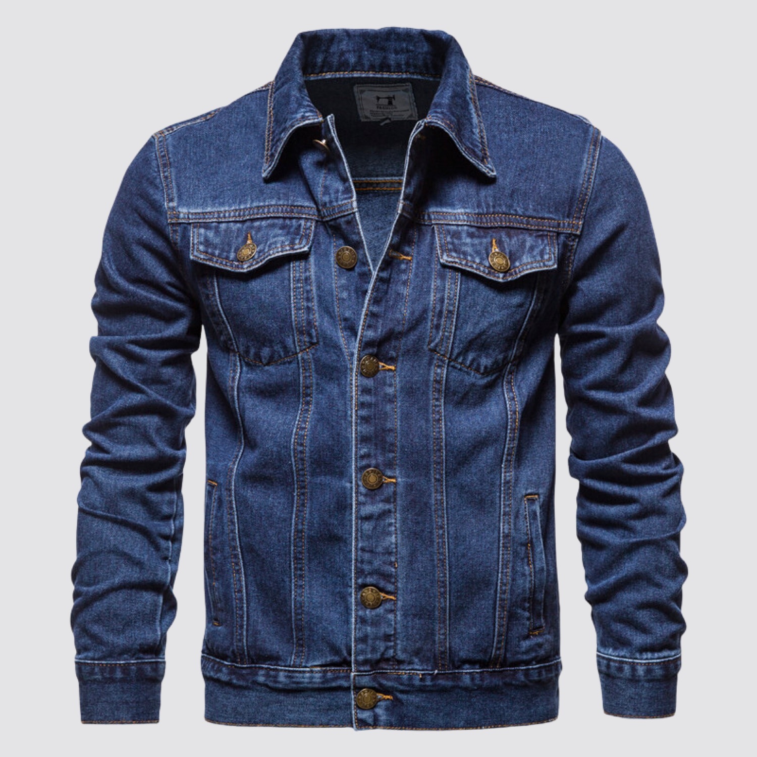 Streetwear Unisex Classic Denim Jacket - Print On Demand | HugePOD-3