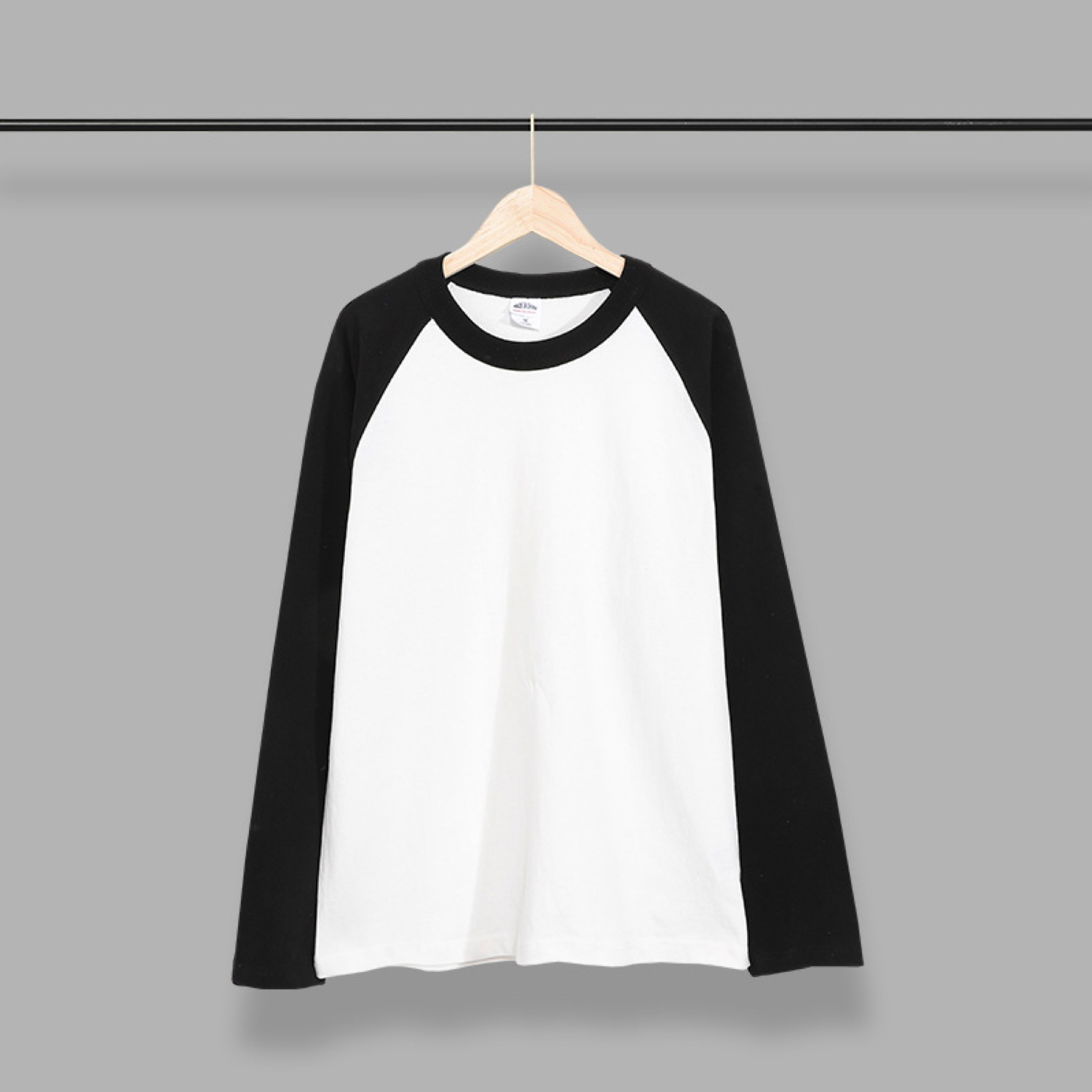 Streetwear Unisex Colorblock Raglan Long Sleeve Tee - Print On Demand | HugePOD-2
