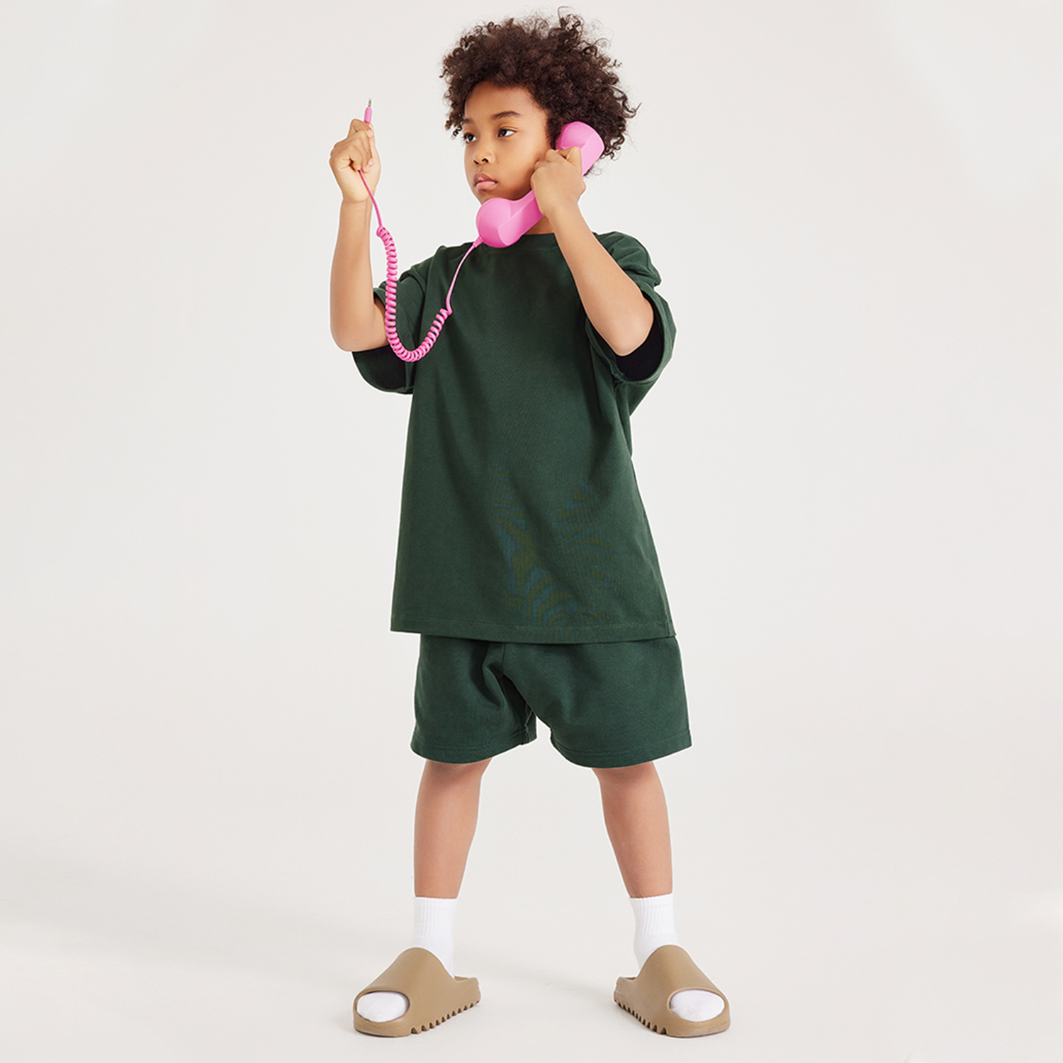 Streetwear Kids Heavyweight Earth Tone FOG 100% Cotton T-Shirt - Print On Demand | HugePOD-10