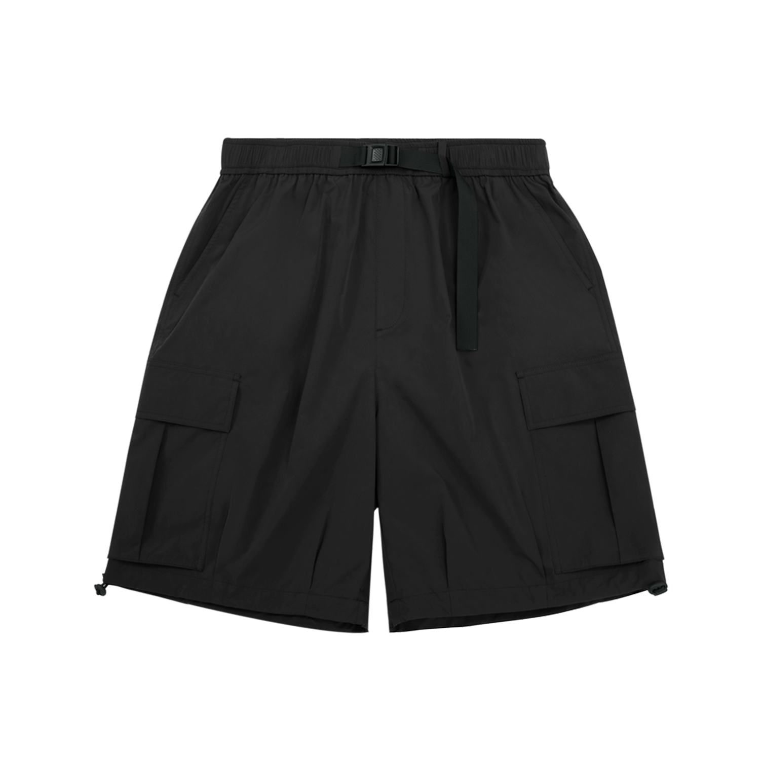 Streetwear Unisex Solid Color Loose-Fit Cargo Shorts - Print On Demand | HugePOD-13