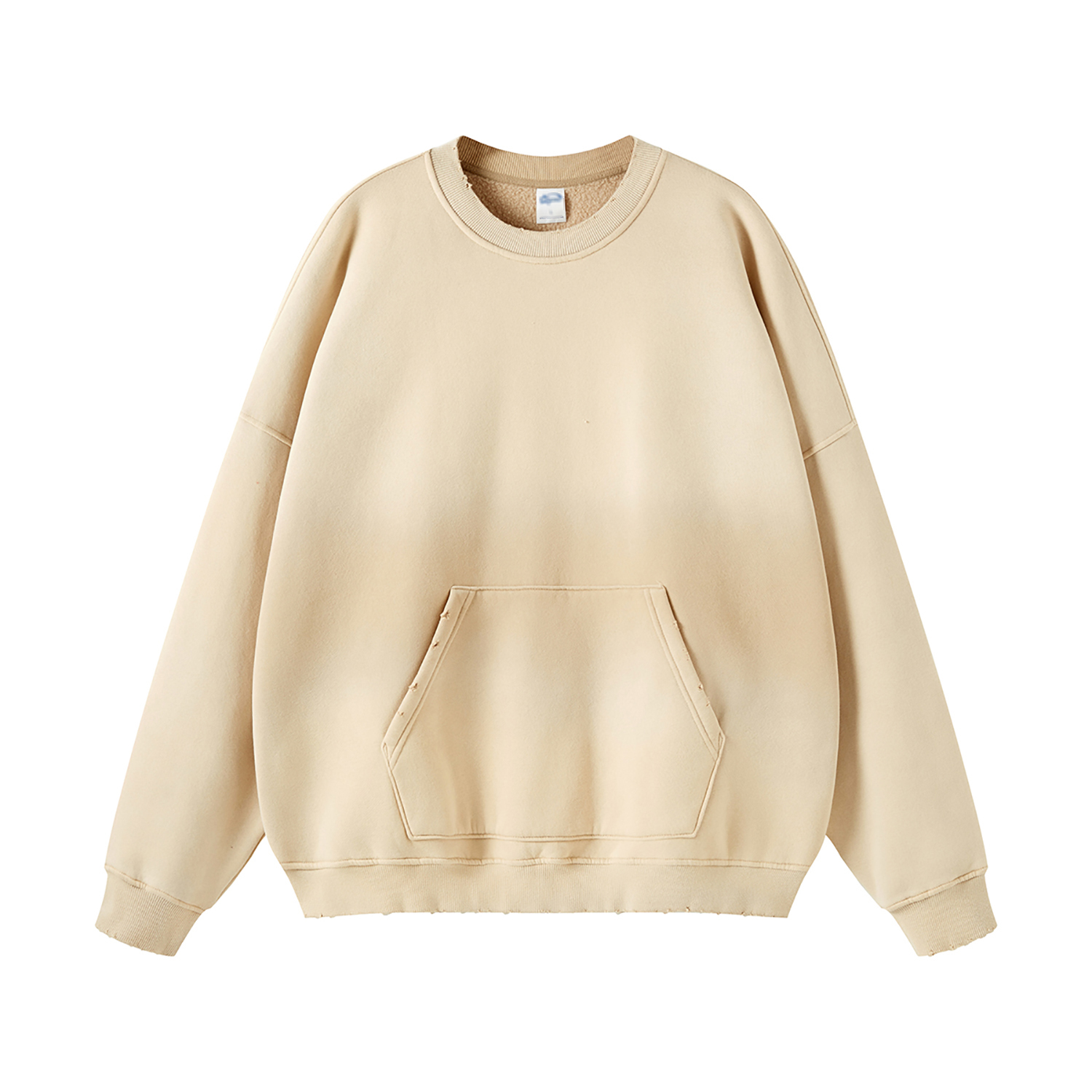 Streetwear Colored Gradient Washed Effect Pullover - Print On Demand-12