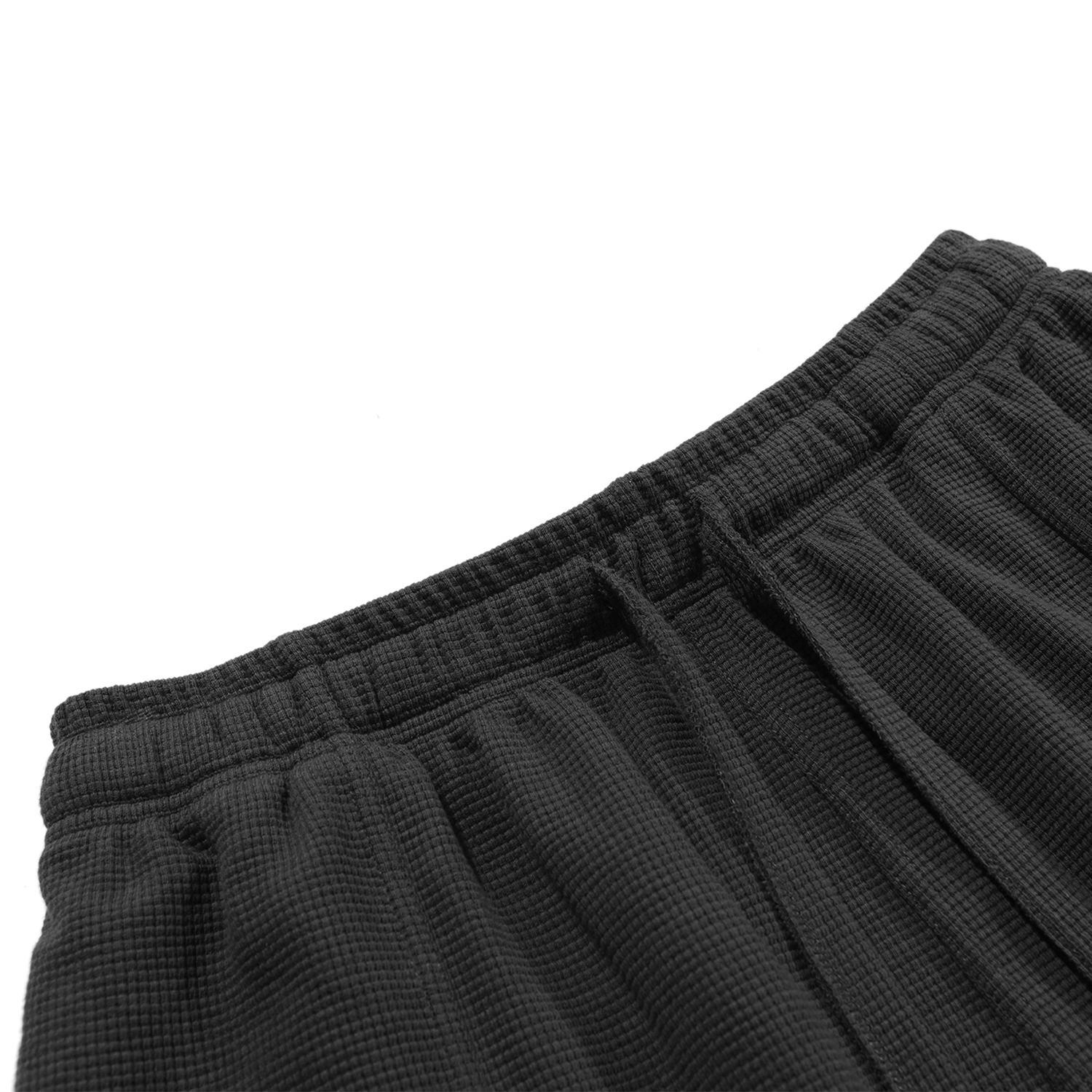 Streetwear Unisex Loose-Fit Waffle Stitch Fabric Shorts - Print On Demand | HugePOD-15