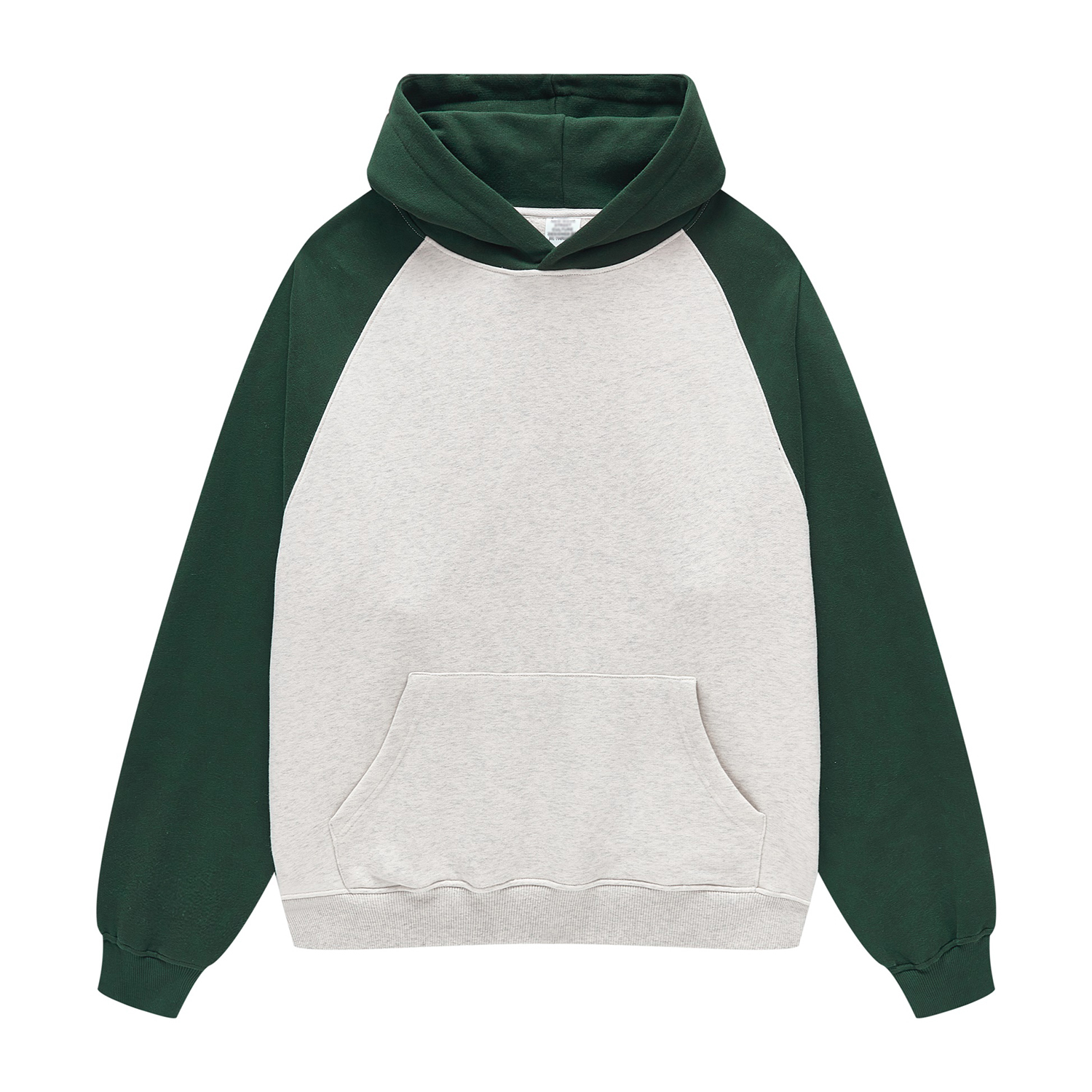 Streetwear Two Tone Raglan Sleeve Fleece Hoodie | Dropshipping-11