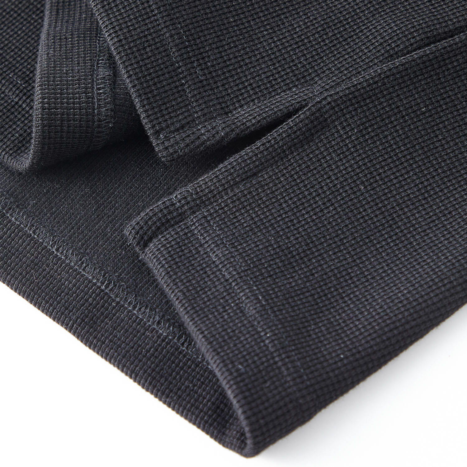 Streetwear 365G Heavyweight Color Block Loose-Fit Waffle Stitch Fabric T-Shirt - Print On Demand | HugePOD-12