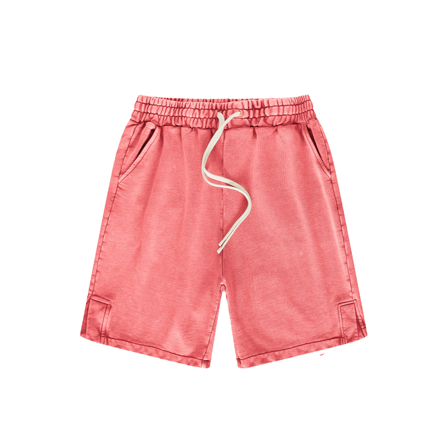 Streetwear Kids Heavyweight Vintage Washed 100% Cotton Shorts - Print On Demand | HugePOD-9