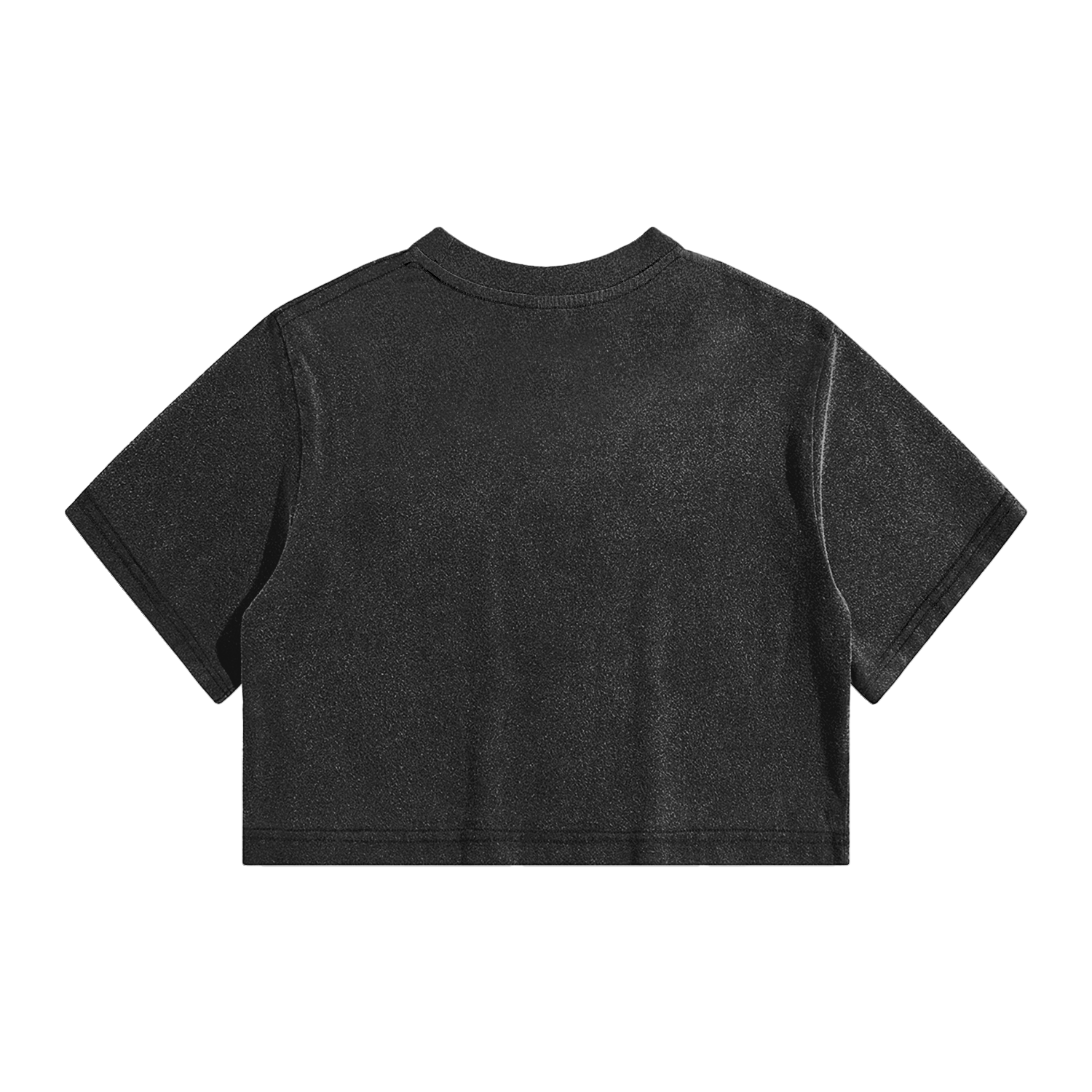 Streetwear Women's Solid Color Washed Crop Top - Print On Demand | HugePOD-3