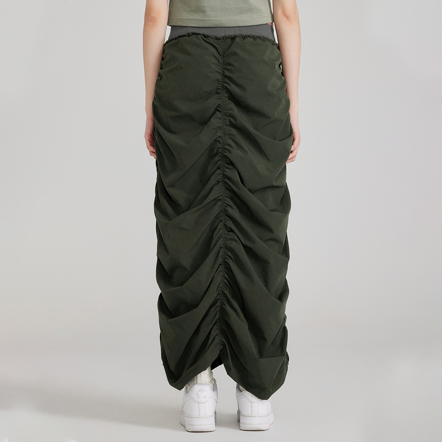 Streetwear Pleated Quick-drying Maxi Dress - Print On Demand-3