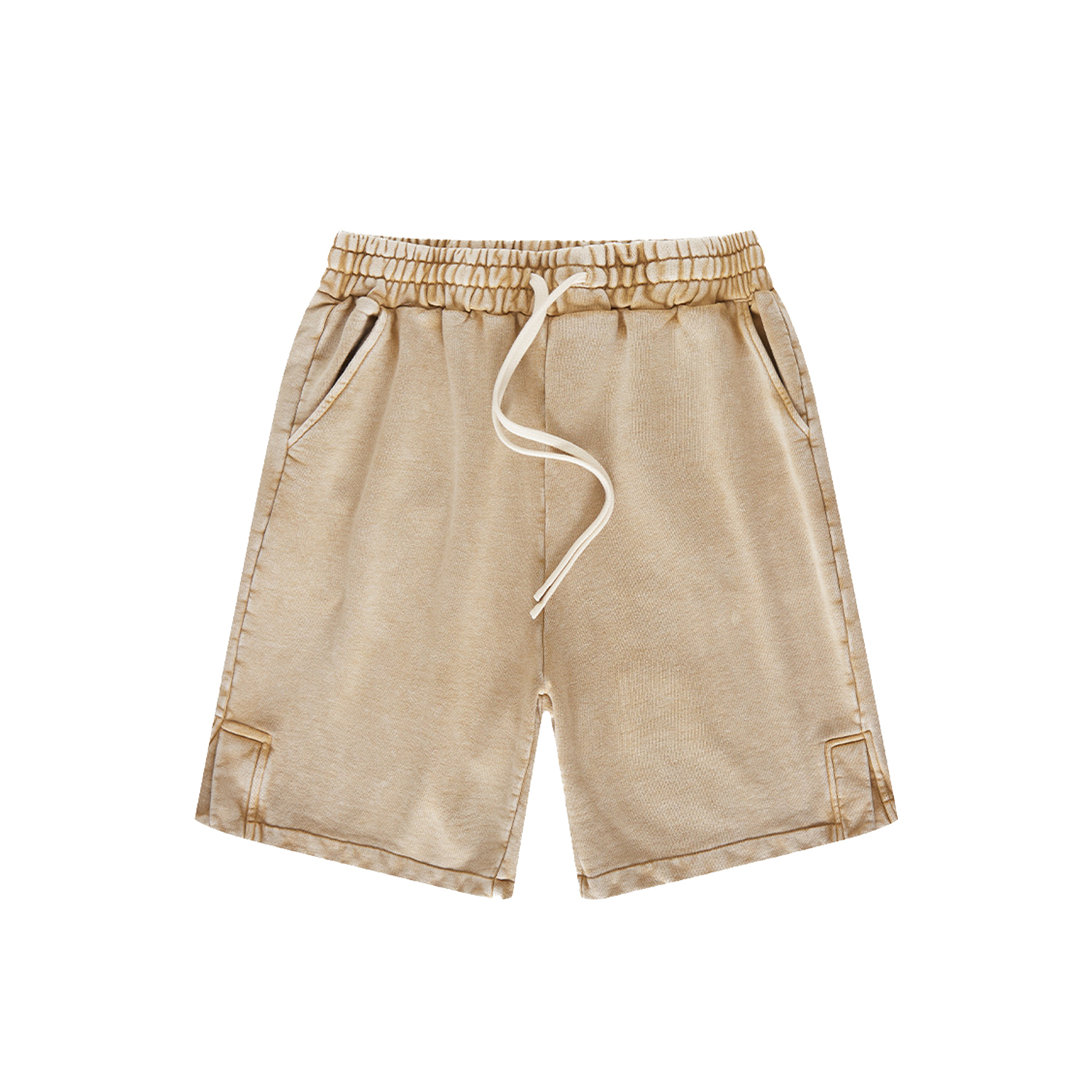 Streetwear Kids Heavyweight Vintage Washed 100% Cotton Shorts - Print On Demand | HugePOD-7