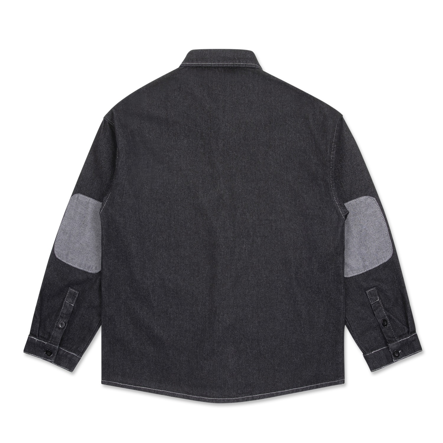 Streetwear Unisex Flap Pocket Denim Shirt - Print On Demand | HugePOD-2