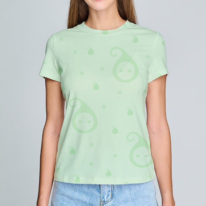 Customizable All-Over Print Women's Crew Neck T-Shirt - Print On Demand | HugePOD-4