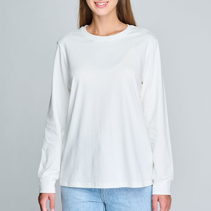 Women's Cotton Long Sleeve T-Shirt -Print On Demand | HugePOD
