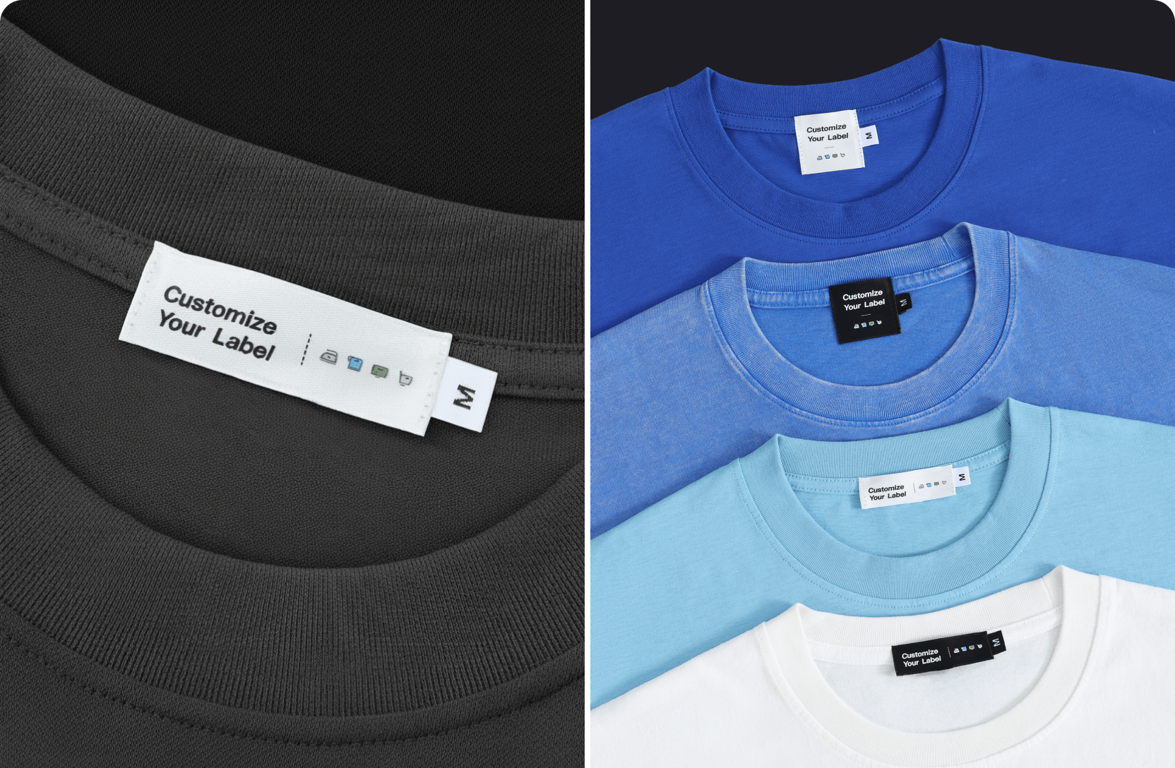 Custom clothing labels for branded fashion products by Tapstitch