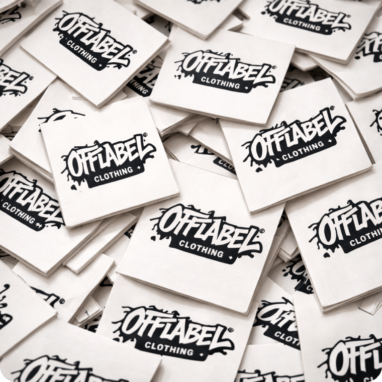 Custom label for fashion brand identity