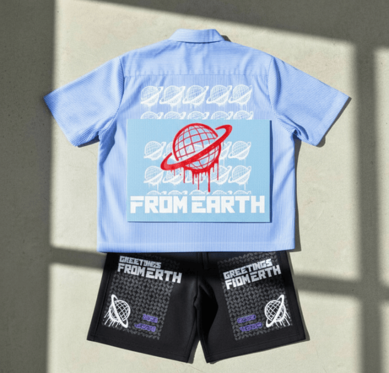 Streetwear branding example with premium packaging inserts and custom brand elements