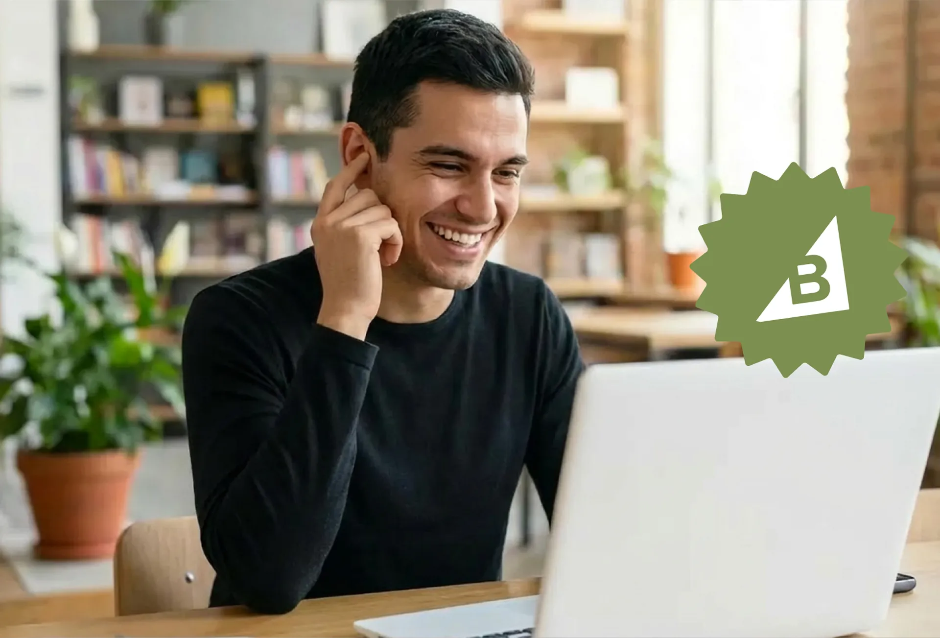 A woman using Tapstitch to sell custom clothing on WooCommerce