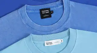 Customized clothing with customizable collar badges available