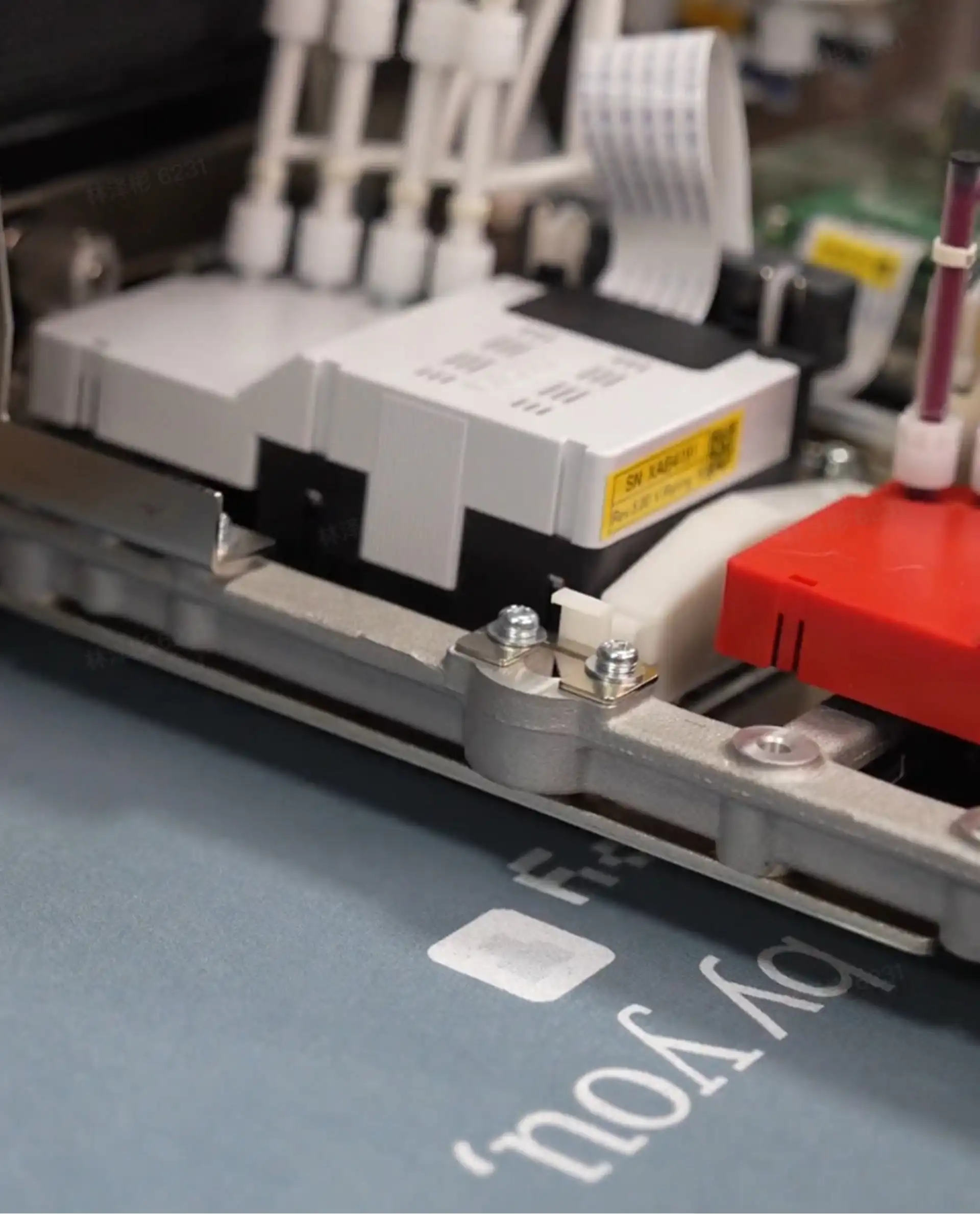 The printer that is currently in operation