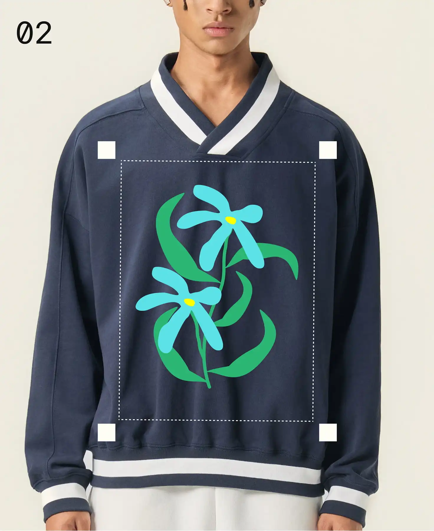 Easy-to-apply design patterns on sportswear