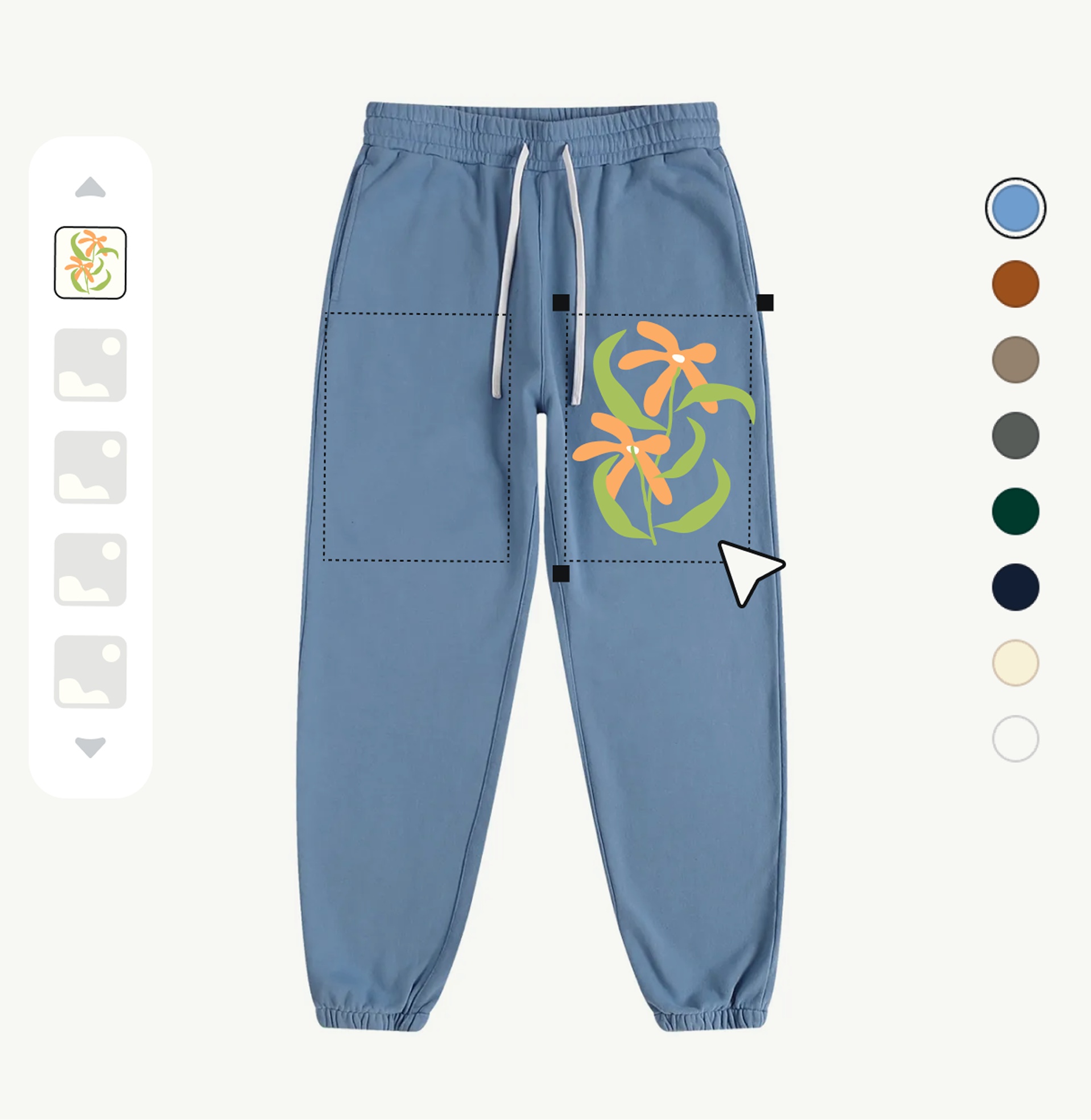 Design custom sweatpants