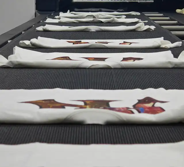 custom t-shirt production in factory print on demand Tapstitch