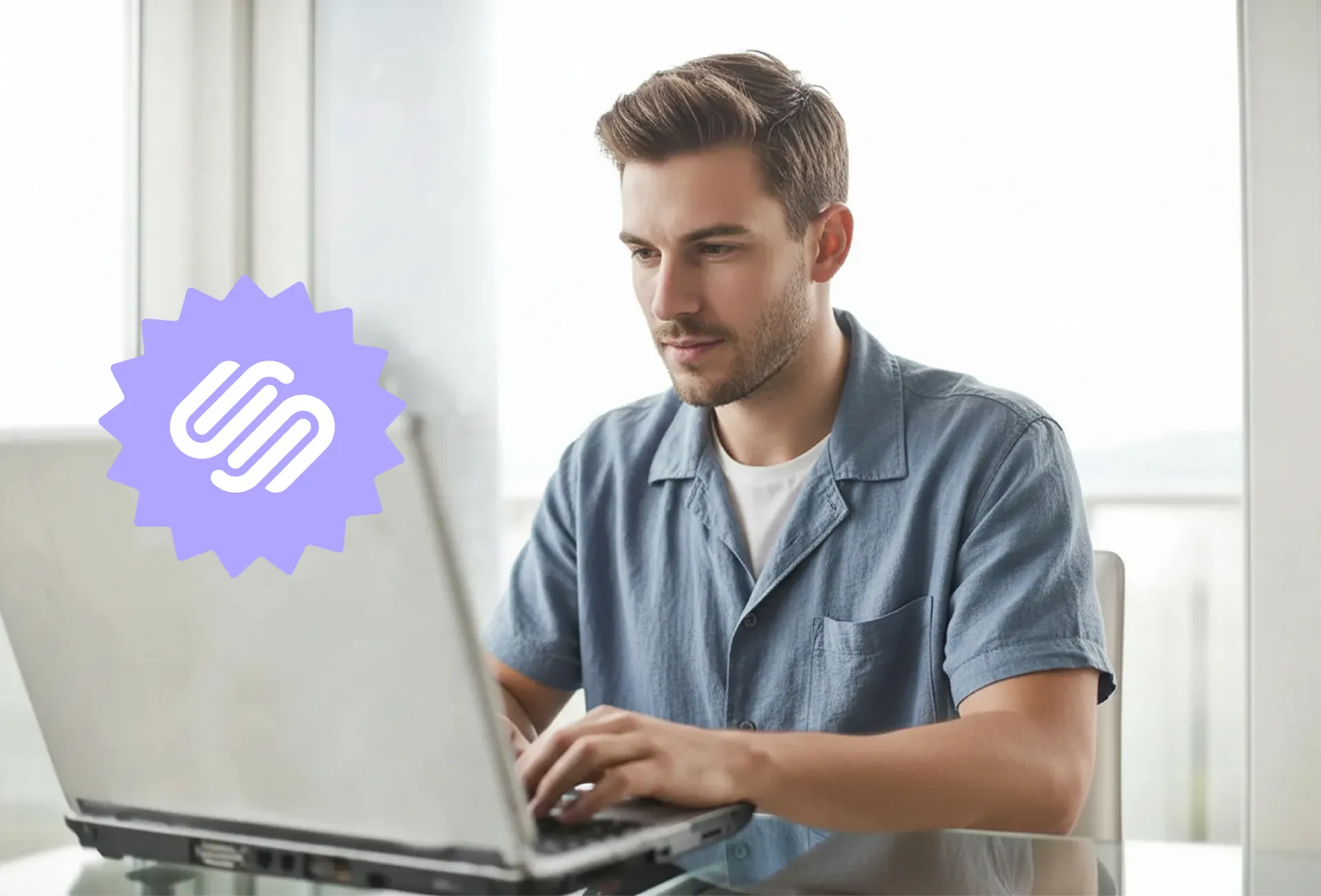 Seller connecting Tapstitch to Squarespace to sell products online