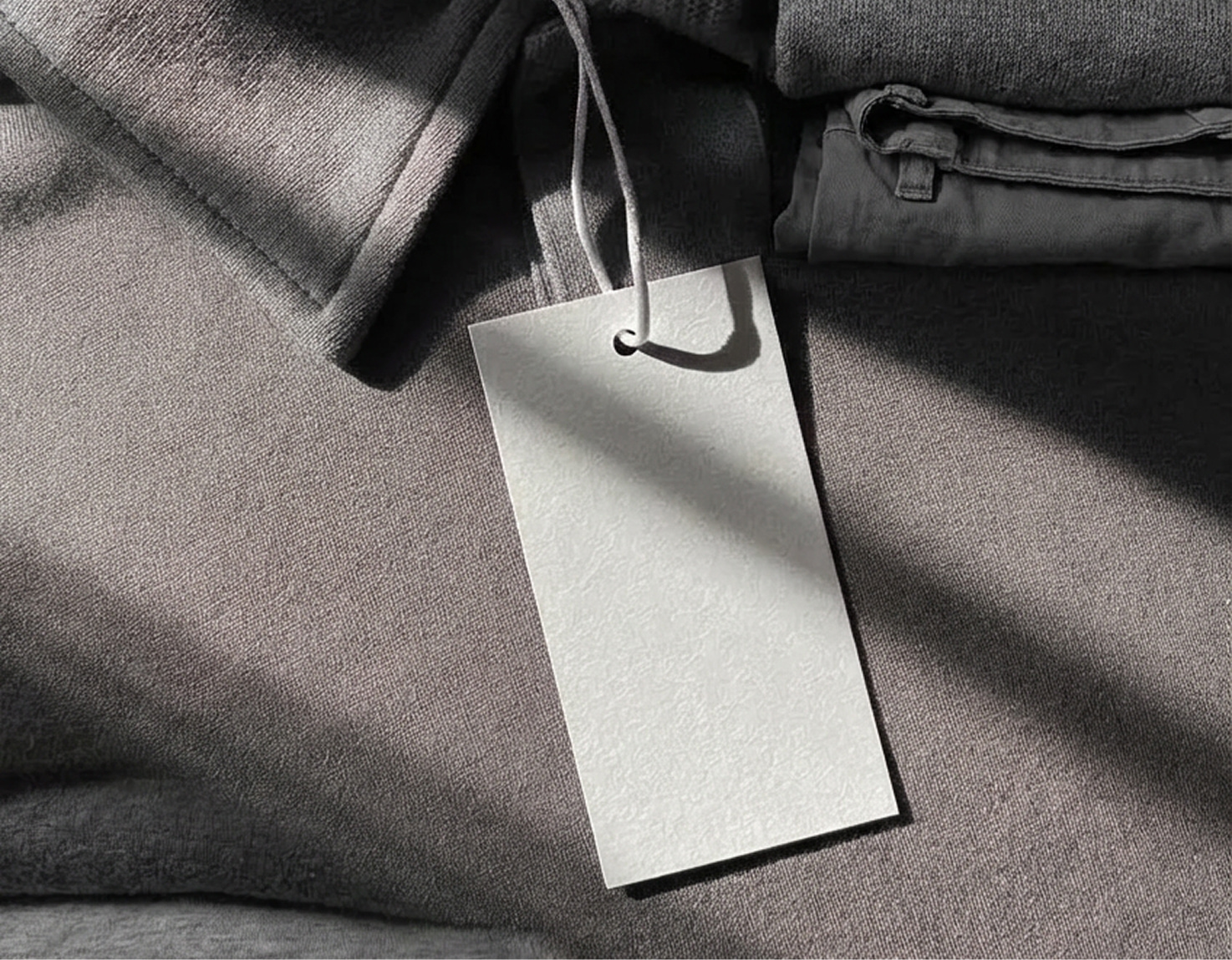 blank clothing hang tag for custom branding