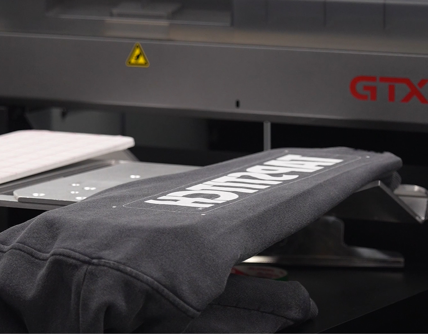 custom sleeve print on a t-shirt by Tapstitch